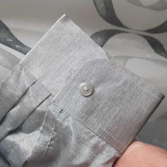 Thai pure silk man's M button down shirt - Picture 3 of 4